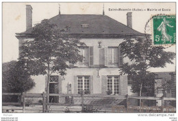 CPA  10   SAINT  MESMIN  MAIRIE  ET ECOLE   TB ETAT - Sonstige & Ohne Zuordnung