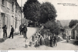 CPA -  02  -  MONT  - SAINT - PERE  - Rue Du Val Et Du Calvaire - Sonstige & Ohne Zuordnung