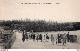 CPA -  21 - LAC DE PONT  Environs De SEMUR  - La Digue - - Autres & Non Classés