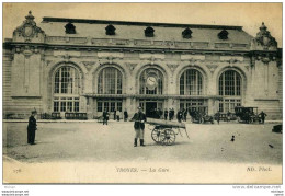 CPA 10 TROYES    LA GARE  ANIMATION  PARFAIT ETAT - Troyes