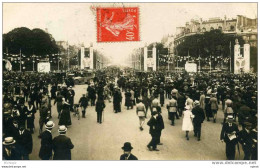 CARTE PHOTO JUILLET 1919 2BIS ROND POINT DES CHAMPS ELYSEE - Arrondissement: 08