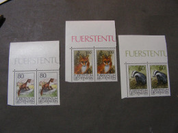 Lichtenstein 1993  , Tiere Jagd 1066 - 1068  ** MNH - Ongebruikt