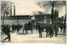 ATELIERS DE CONSTRUCTION D'ARTILLERIE SORTIE DES OUVRIERS BEAU PLAN TOP - Bourges