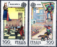 Italia Serie Completa Año 1981  Yvert Nr. 1480/81  Nueva Europa CEPT - 1981-90: Mint/hinged