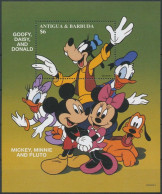 Antigua & Barbuda - 1997 - Disney: Mickey, Goofy, Pluto, Daisy  And Donald - Yv Bf 353 - Disney