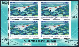 FRANCE 2019 - Bloc De 4 Daté - 50-ème Anniversaire Du Concorde - Issu Du Feuillet De 10 Timbres - YT 83aneuf ** - Poste Aérienne