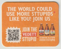 Bierviltje-bierdeckel-beermat Brouwerij Duvel Moortgat Puurs-Sint-Amands (B) Vedett - Beer Mats