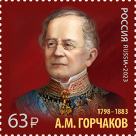 Russia 2023. 225th Birth Anniversary Of A. Gorchakov, Chancellor (MNH OG) Stamp - Unused Stamps