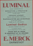 Volantino Pubblicitario - E. Merck, Darmstadt - LUMINAL + VERONAL (Sul Retro) - Advertising