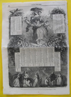 Calendrier De 1859 Du Journal Pour Tous. - Grand Format : ...-1900