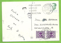 2113 Op Kaart Stempel TERVUREN 1, Getaxeerd (taxe) Te KLOSTERNEUBURG (Oostenrijk) !!!  (B10803 - 1981-1990 Velghe