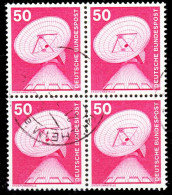 BRD DS INDUSTRIE U. TECHNIK Nr 851 Gestempelt VIERERBLOC X27C84A - Used Stamps