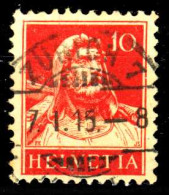 SCHWEIZ 1914 Nr 118II Zentrisch Gestempelt X299C6E - Used Stamps