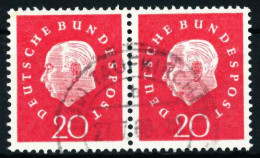 BRD DS HEUSS 3 Nr 304 Gestempelt WAAGR PAAR X46B73E - Used Stamps