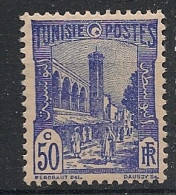 TUNISIE - 1938 - N°YT. 181 - Halfaouine 50c Bleu - Neuf Luxe** / MNH / Postfrisch - Ungebraucht
