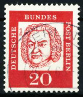 BERLIN DS BED. DEUT. Nr 204 Gestempelt X636D0A - Usados