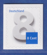 Bund 2015 Freimarke: Ziffer 8Cent SELBSTKLEBEND  Mi-Nr. 3196 ** - Other & Unclassified