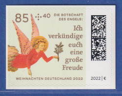 Bund 2022 Weihnachten Botschaft Eines Engels 85Cent SELBSTKLEBEND Mi-Nr 3729 ** - Altri & Non Classificati