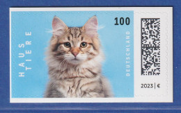 Bund 2023 Haustiere Katze 100Cent SELBSTKLEBEND Mi-Nr 3751 ** - Altri & Non Classificati
