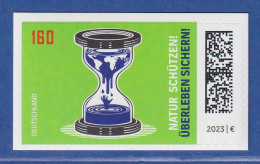 Bund 2023 Naturschutz Sanduhr 160Cent SELBSTKLEBEND Mi-Nr 3773 ** - Other & Unclassified