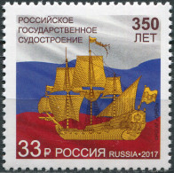 Russia 2017. 350th Anniversary Of Russian State Shipbuilding (MNH OG) Stamp - Nuevos