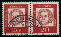 BRD DS BED. DEUT. Nr 352y Gestempelt WAAGR PAAR X95D172 - Used Stamps