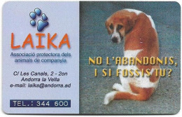 Andorra - STA - STA-0128 - Laïka, GD04, 03.2002, 50Units, 20.000ex, Used - Andorra