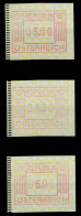 ÖSTERREICH AUTOMATENMARKEN Nr ATM 1-3S-ATM 1-6S X7995BA - Machine Labels [ATM]