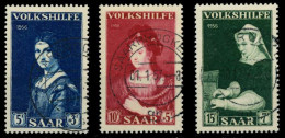 SAARLAND 1956 Nr 376-378 Zentrisch Gestempelt X79C47E - Used Stamps