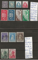 TIMBRES D IRLANDE LOT NEUF**MNH DE 1922 A1970  Nr VOIR SUR PAPIER AVEC TIMBRESCOTE 252.20  € - Ungebraucht