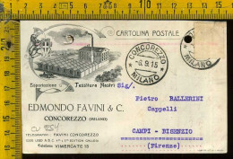 Milano Concorezzo - Edmondo Favini  & C. - Esportazione Tessitura, Nastri  - Milano (Milan)