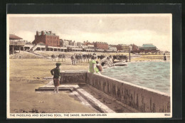 Pc Burnham-on-Sea, The Paddling And Boating Pool, The Sands  - Autres & Non Classés