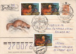 UdSSR, R-Ganzsachenbrief, Tiere / USSR, Registered Stationary Cover, Animal Cachet - Other & Unclassified