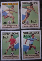 SIERRA LEONE. ~ 1986 ~ S.G. NUMBERS 922 - 925. ~ WORLD CUP FOOTBALL  ~ MNH #03712 - Sierra Leone (1961-...)