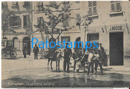 230154 GIBRALTAR COSTUMES VEGETABLE SELLERS POSTAL POSTCARD - Gibraltar