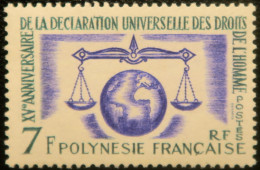 LP3039/40 - POLYNESIE FRANÇAISE - 1963 - N°25 NEUF** - Cote (2024) : 15,60 € - Unused Stamps