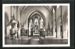 AK Laudenbach In Württ., Inneres Der Kath. Pfarrkirche  - Autres & Non Classés