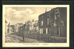 CPA Longuyon, In Den Maisons En Ruines  - Longuyon