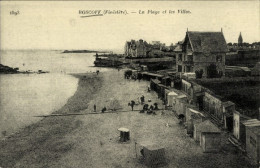 CPA Roscoff Finistère, Strand, Villen - Autres & Non Classés