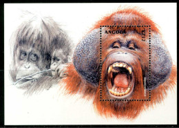 Angola - 2000 - Gorillas - Yv Bf 84 - Gorilla