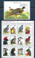 Angola - 1996 - Birds - Yv 991/02 + Bf 25 - Adler & Greifvögel