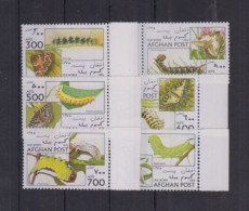 Afghanistan - 1986 - Butterflies - Yv 1494/99 - Butterflies