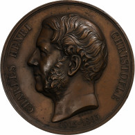 France, Médaille, Christofle Et Son Testament, Après 1863, Cuivre, Barre, SUP - Andere & Zonder Classificatie