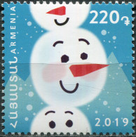 Armenia 2019. Christmas And New Year (MNH OG) Stamp - Arménie