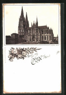 Lithographie Cöln /Rhein, Totalansicht Vom Dom  - Koeln