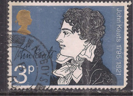 GB 1971 QE2 3p Literary Anniversaries Used SG 884 ( B46 ) - Used Stamps