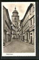 AK Alsfeld /Hessen, Strasse Obere Fuldergasse Mit Gasthof Otto Lang Und Geschäften  - Alsfeld