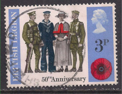 GB 1971 QE2 3p Anniversaries Used SG 887 ( B131 ) - Oblitérés