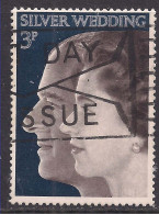 GB 1972 QE2 3p Royal Silver Wedding Used SG 916 ( B1441 ) - Used Stamps