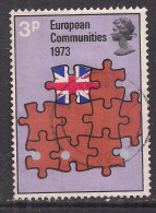 GB 1973 QE2 3p British Entry Into European Comm Used SG 919 ( C467 ) - Used Stamps